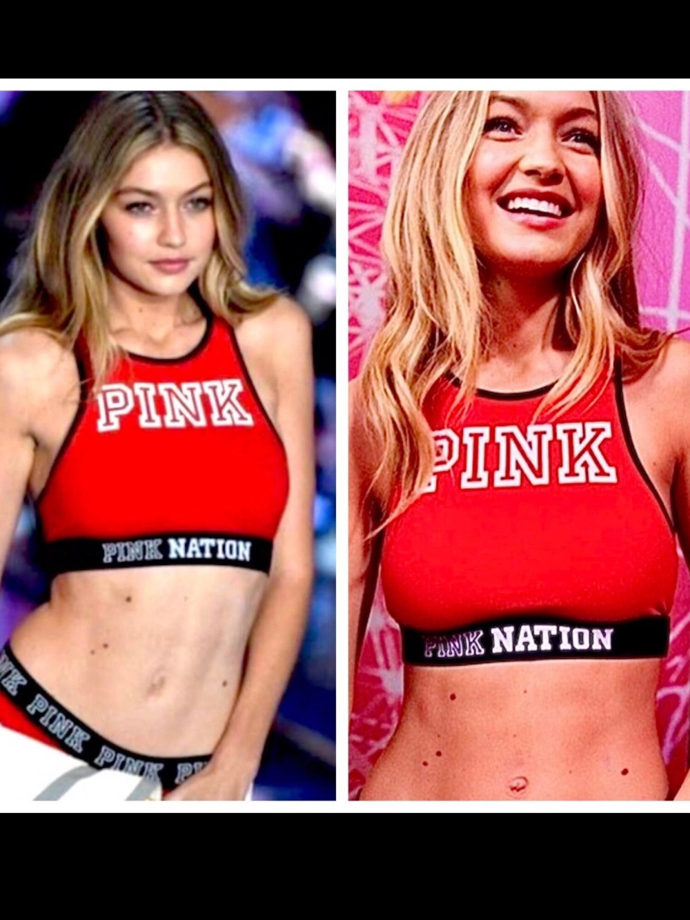 VICTORIA’S SECRET Bra Bralette RACER BACK PINK NATION Fashion Show SMAL Y2K SEXY